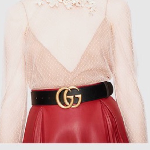 !!SOLD๐ฐ!! Gucci Leather belt Double G buckle. - Picture 2 of 12